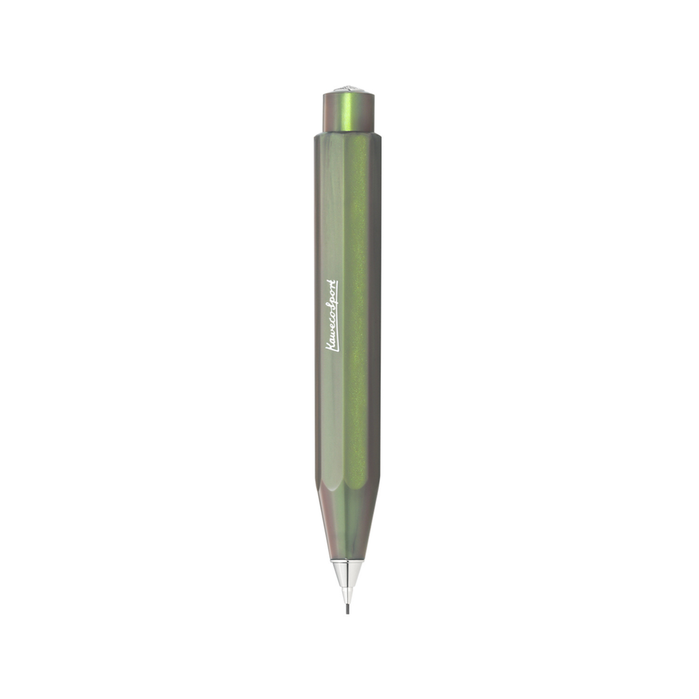 Kaweco Lunar Sport Mechanical Pencil - Shadow Green — lead extended