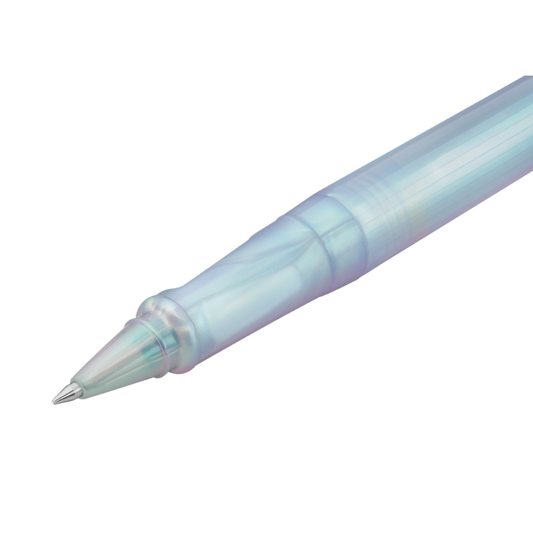 Kaweco Perkeo Rollerball Pen - Iridescent Pearl — writing at an angle