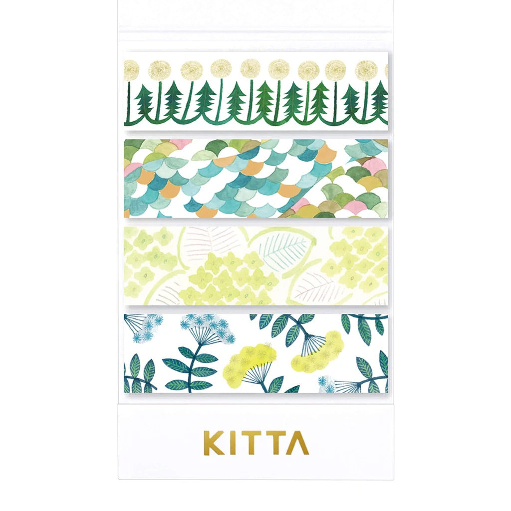 KITTA Masking Tape - Flower 8 — roll front
