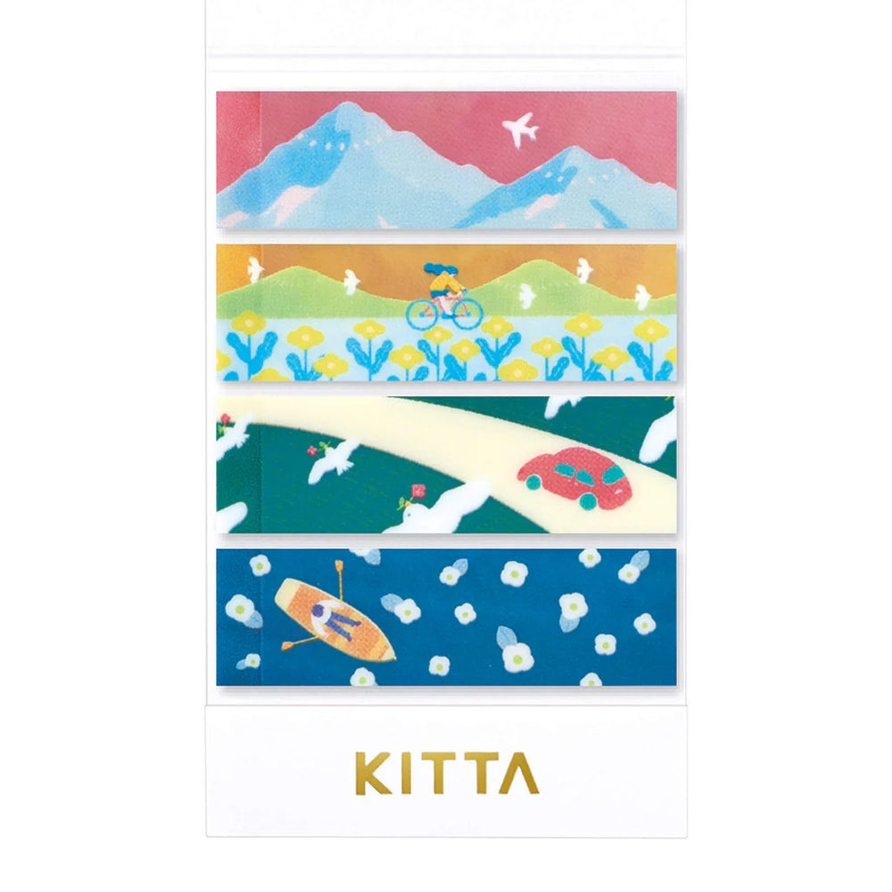 KITTA Masking Tape - Clear Landscape — pattern detail
