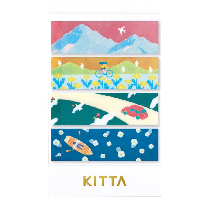KITTA Masking Tape - Clear Landscape — pattern detail
