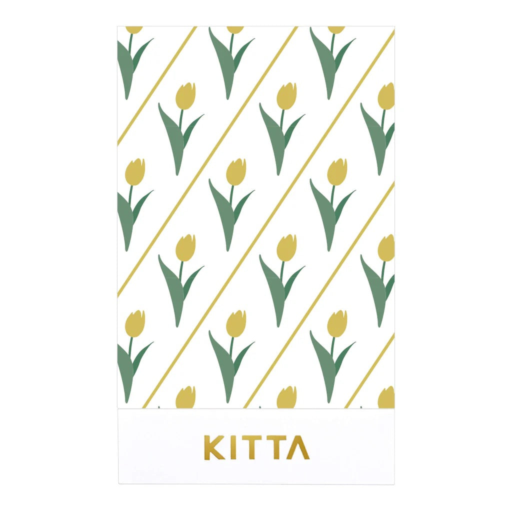 (DD) KITTA Masking Tape - Clear Gift (Gold Foil) — applied on surface