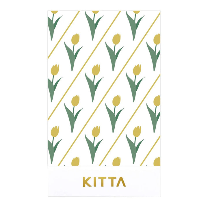 (DD) KITTA Masking Tape - Clear Gift (Gold Foil) — applied on surface