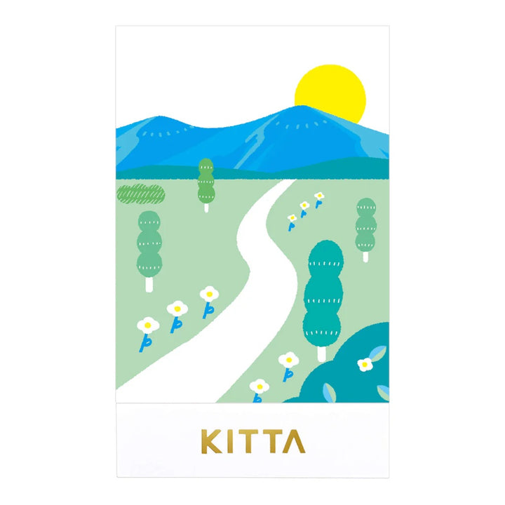 KITTA Masking Tape - Clear Uraraka (Gold Foil) — applied on surface