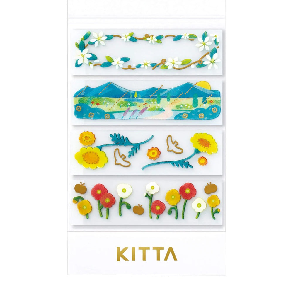 KITTA Masking Tape - Clear Uraraka (Gold Foil) — pattern detail