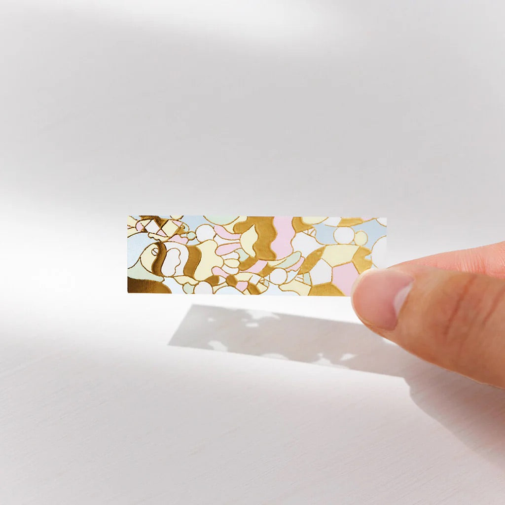 (DD) KITTA Masking Tape - Clear Gift (Gold Foil) — flat lay