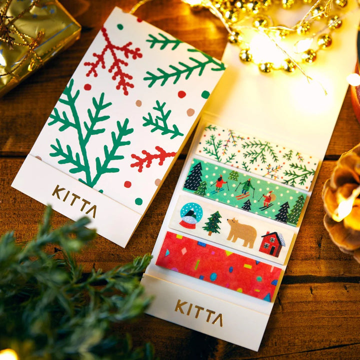 KITTA Limited Edition Masking Tape - Christmas — roll side