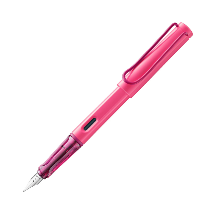 Lamy Safari Special Edition Fountain Pen Neon Pink — capped