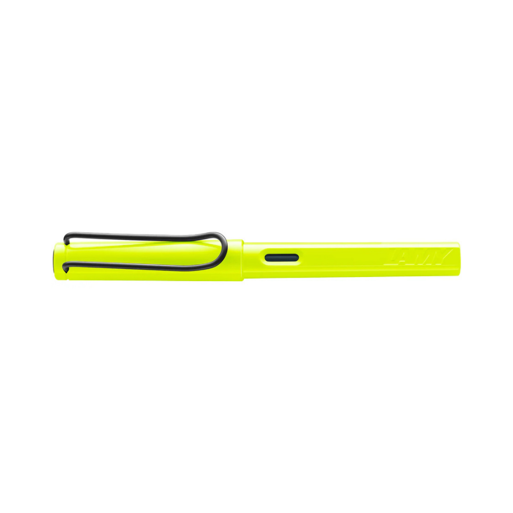 Lamy Safari Special Edition Fountain Pen Neon Yellow — nib close-up