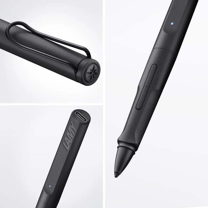 Lamy Stylus Pen Note+ Safari - All Black — side view