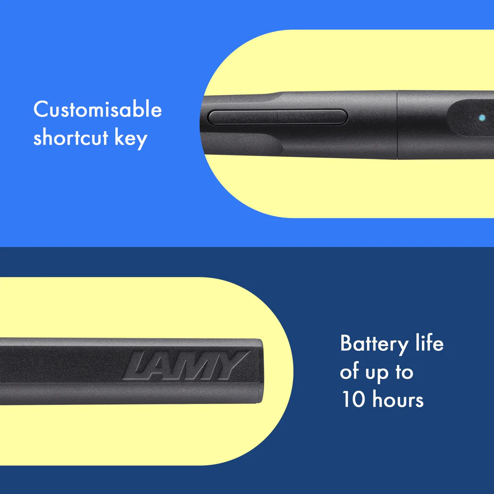 Lamy Stylus Pen Note+ Safari - All Black — in use