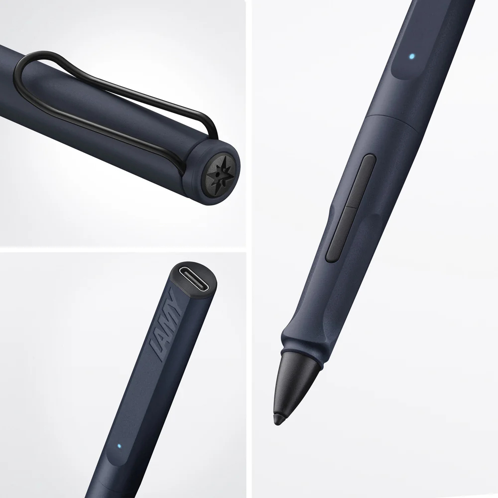 Lamy Stylus Pen Note+ Safari - Steel Black — side view