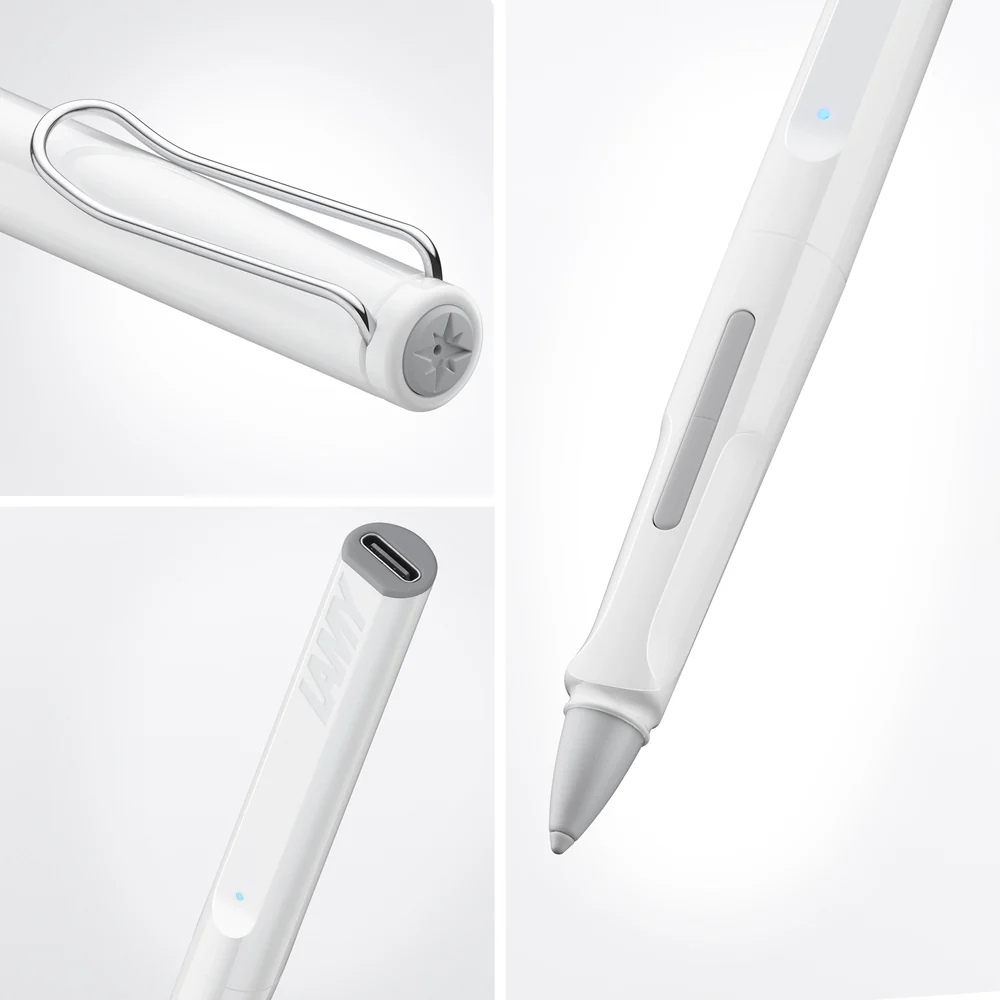 Lamy Stylus Pen Note+ Safari - White — side view