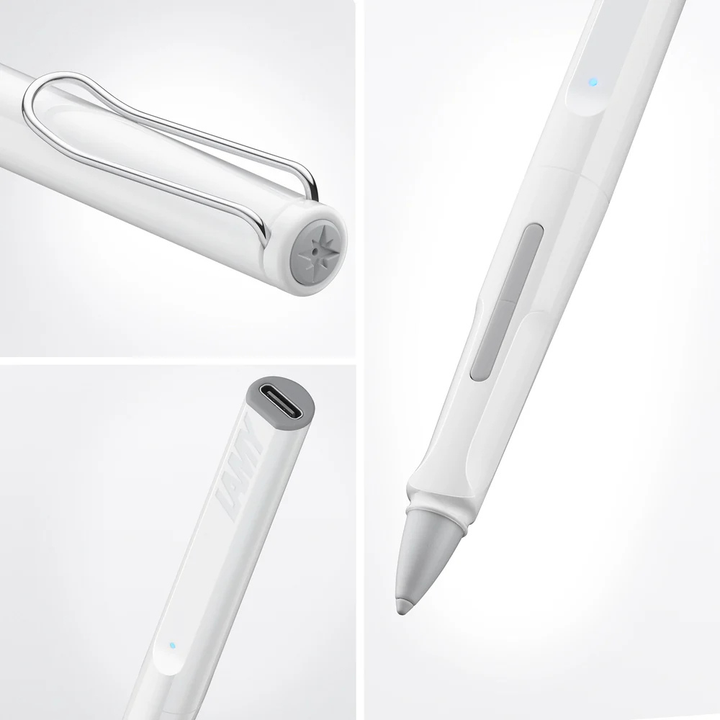 Lamy Stylus Pen Note+ Safari - White — side view