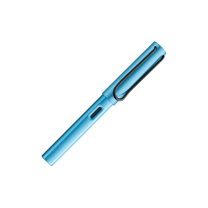 LAMY AL-star Fountain Pen - Denim - Special Edition — uncapped with cap posted