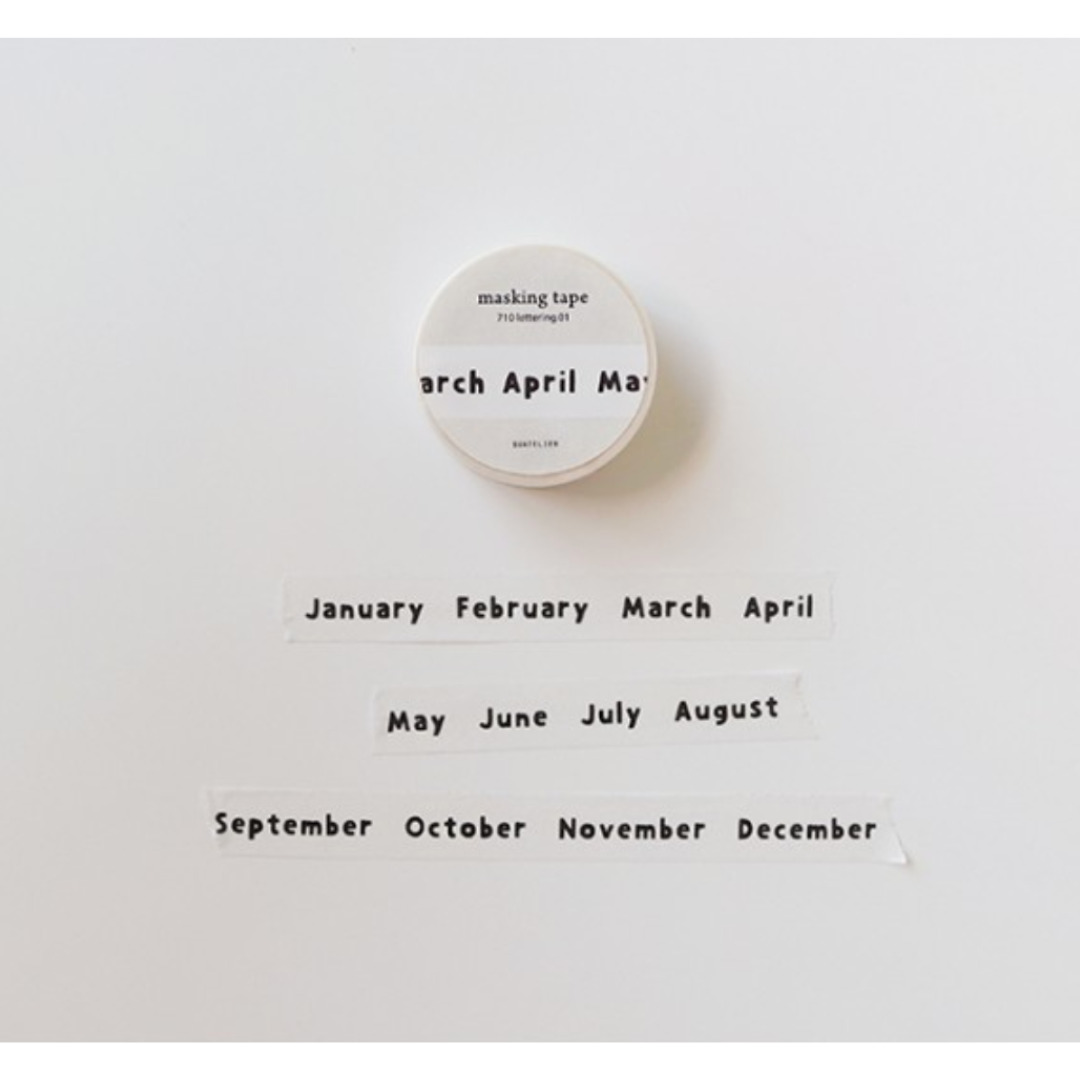 Suatelier Masking Tape - lettering.01 — roll front
