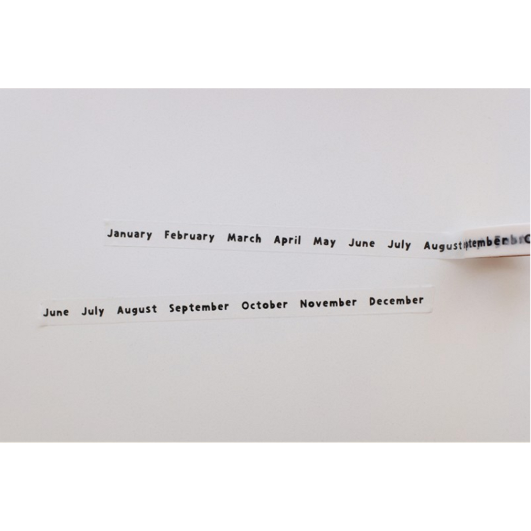 Suatelier Masking Tape - lettering.01 — applied on surface