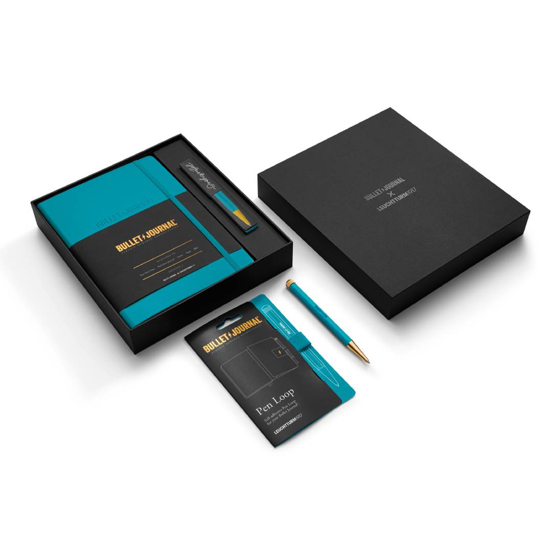Leuchtturm1917 Bullet Journal Edition 2 A5 Medium Hardcover Notebook in Dotted / Turquoise25 — Leuchtturm1917 notebook — quality writing journal with premium paper, at Cityluxe Singapore stationery st