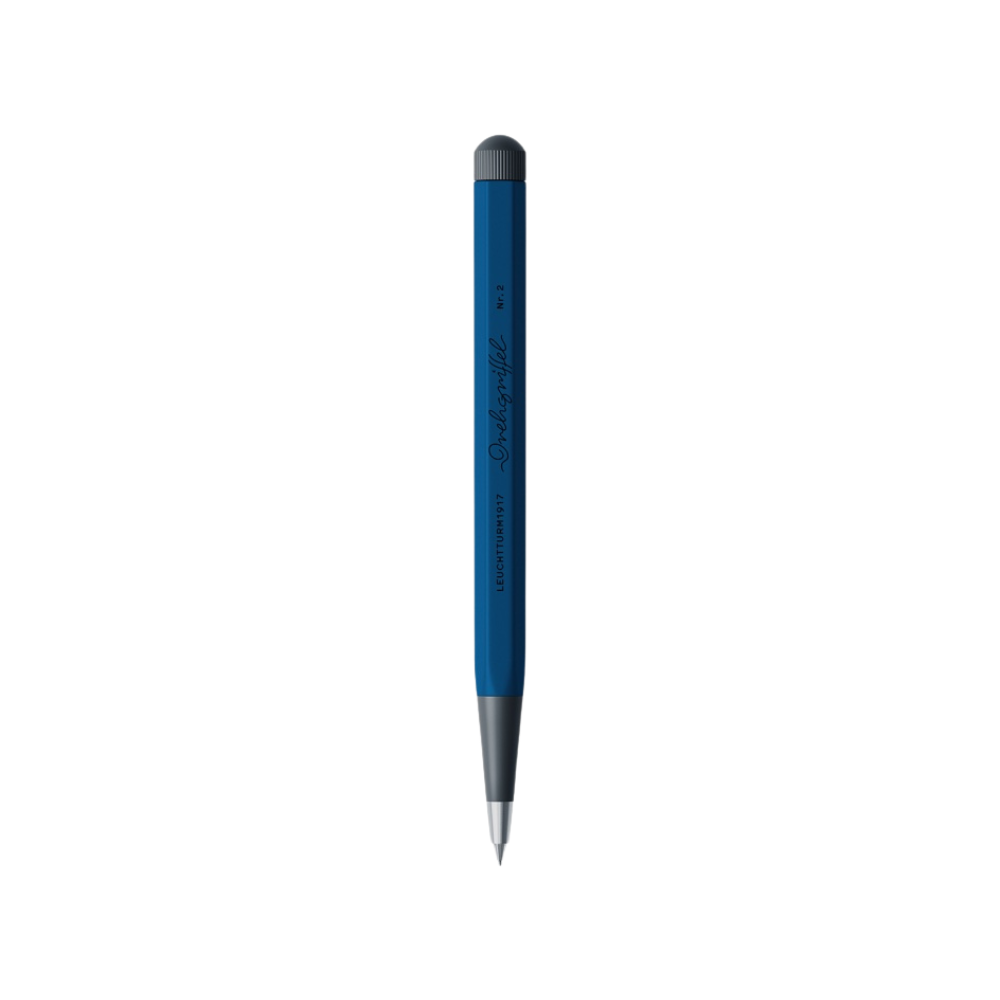 Leuchtturm1917 Drehgriffel Nr. 2 - Mechanical Pencil with Graphite Lead - Indigo — lead extended