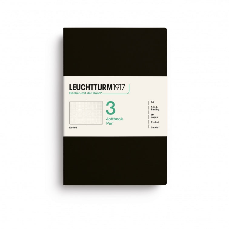 Leuchtturm1917 Jottbook Pur Medium Dotted - Black
