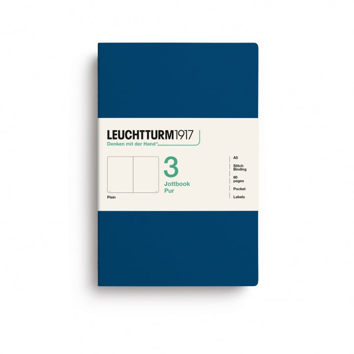 Leuchtturm1917 Jottbook Pur Medium Plain - Indigo
