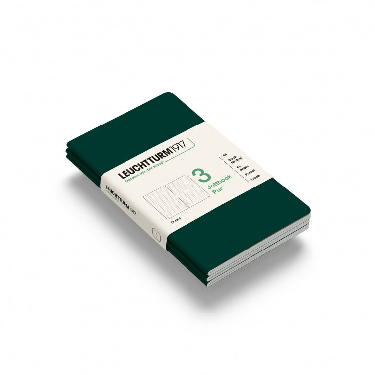 Leuchtturm1917 Jottbook Pur Pocket Dotted - Forest Green