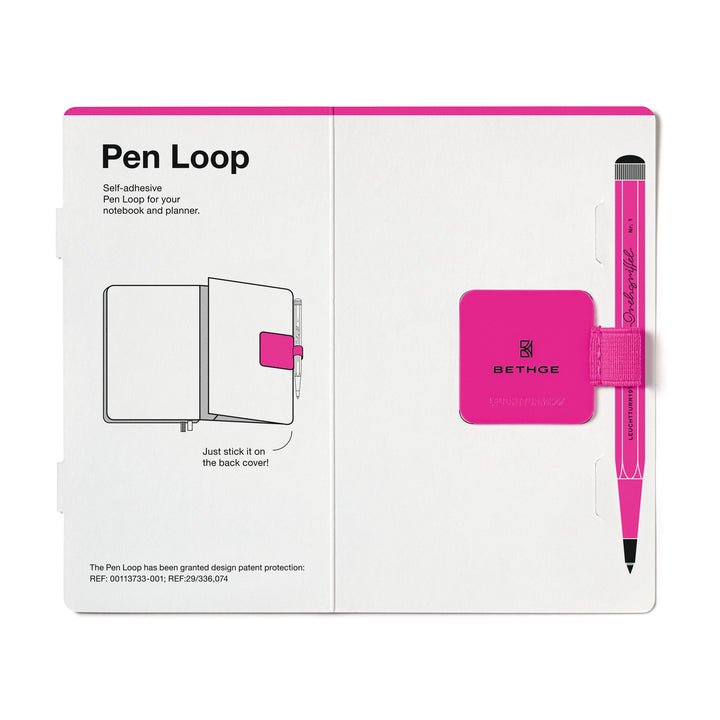 Leuchtturm1917 Luminous Edition Pen Loop - Pink — detail view