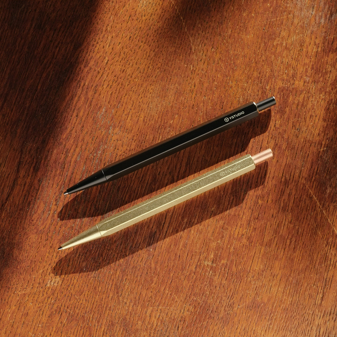 Ystudio Classic Revolve - Mechanical Pencil Lite - Black — barrel detail