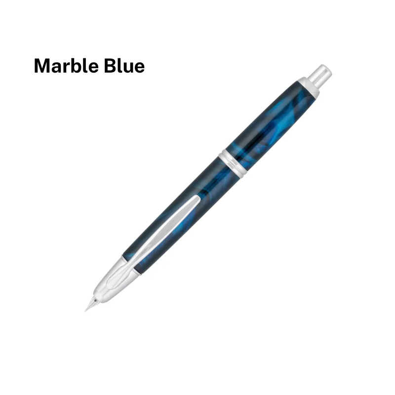 Pilot Capless (Vanish Point) SE Fountain Pen Marble Black,Marble Green,Marble Blue,Marble Orange,Marble Red,18K Gold Rhodi…