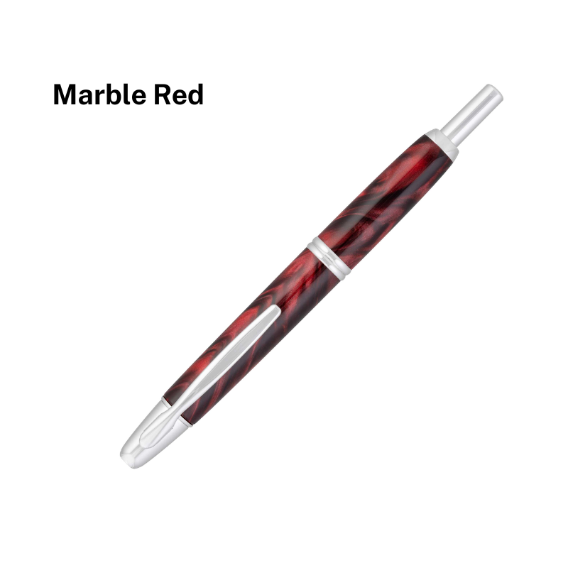 Pilot Capless (Vanish Point) SE Fountain Pen Marble Black,Marble Green,Marble Blue,Marble Orange,Marble Red,18K Gold Rhodi…