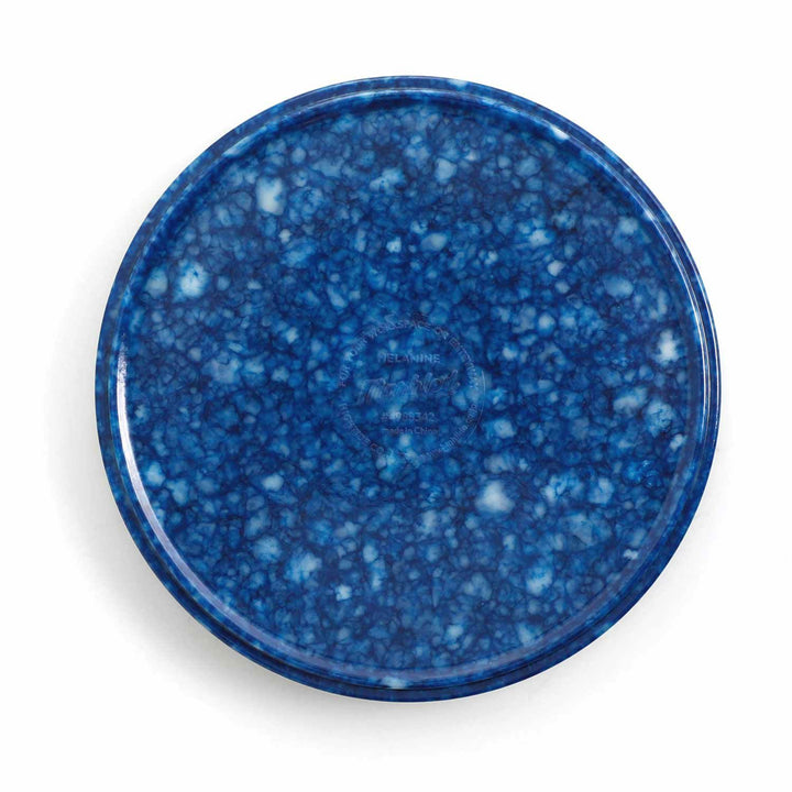 Hightide Marbled Melamine Circle Desk Tray – Navy — side view