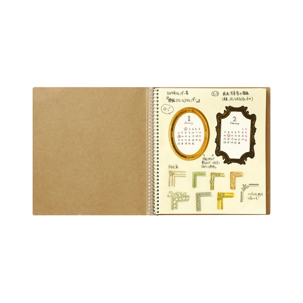 Maruman 176 ×155 Croquis Book Cream Color Croquis Paper - Red — detail view