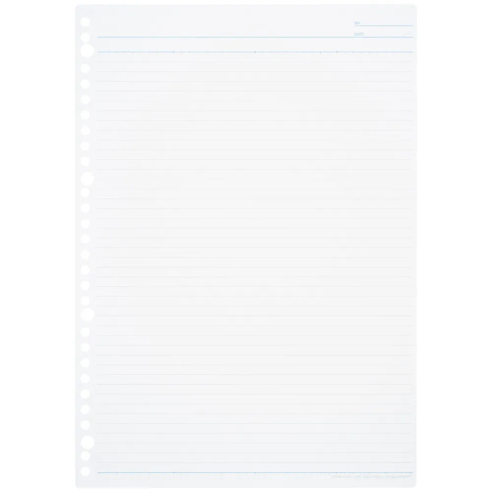 Maruman A4 Loose Leaf 6mm Line 100 sheets — side view