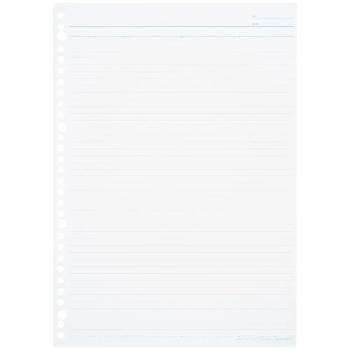 Maruman A4 Loose Leaf 6mm Line 100 sheets — side view