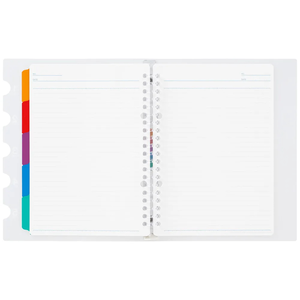 Maruman A5 Binder 5 Chart Clear — side view