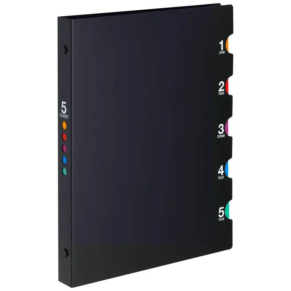 Maruman A5 Binder Five Chart — side view