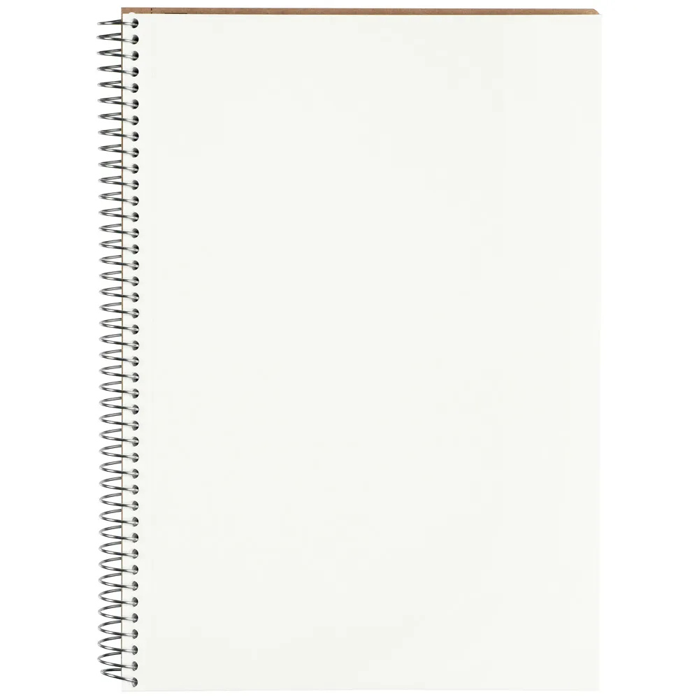 Maruman A5 Spiral Note BASIC Blank 80 Sheets — side view