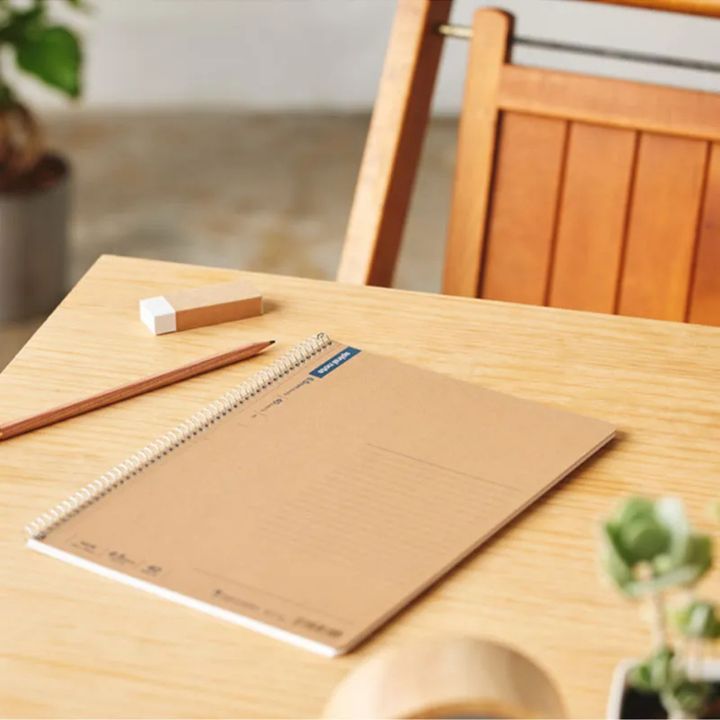 Maruman A5 Spiral Note BASIC Blank 80 Sheets — with packaging
