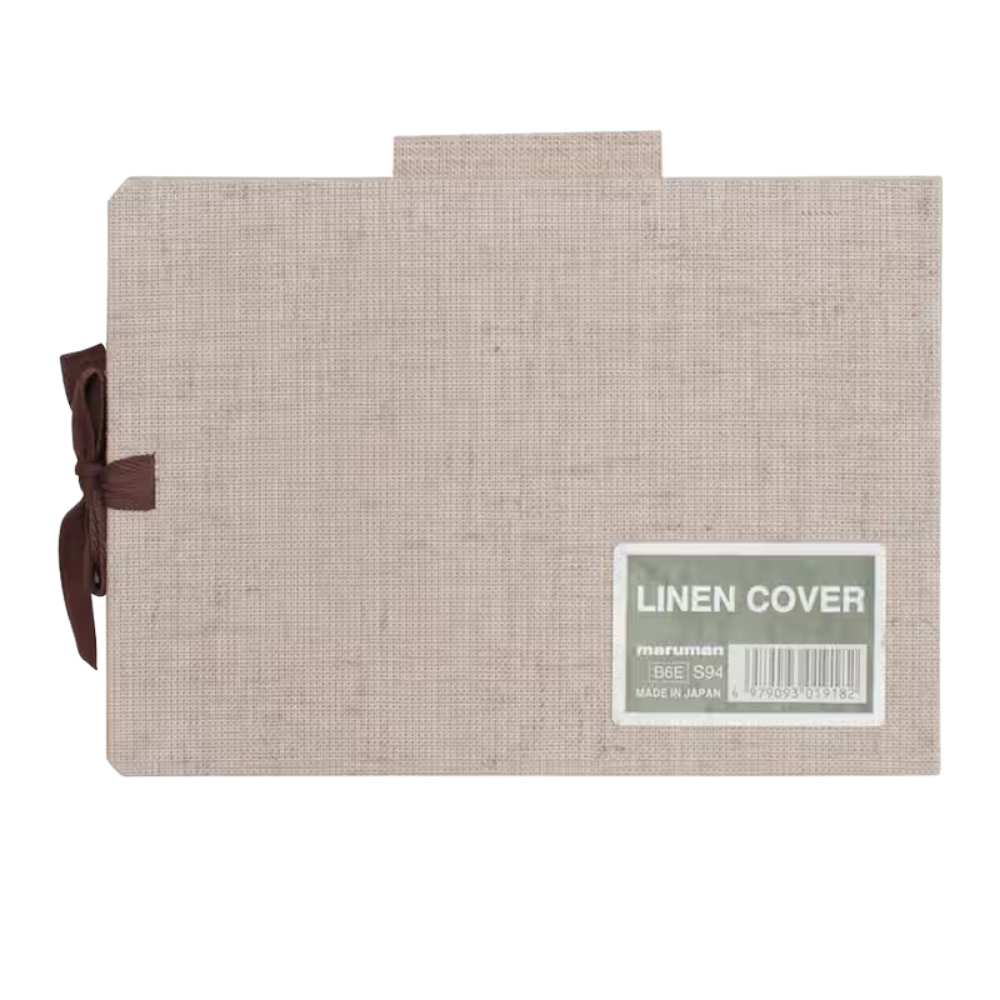 Maruman B6E Sketchbook Linen Cover — side view