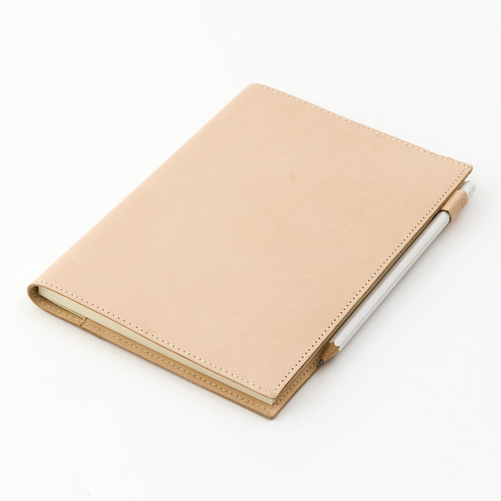 MD Notebook Cover Boxed (A5) - Goat Leather — spine view