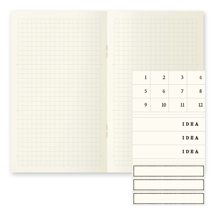 MD Notebook Light <B6 Slim> Grid 3pcs — ruling detail