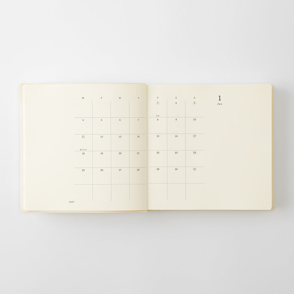Midori A5 Square Notebook Diary 1 Day 1 Page 2027