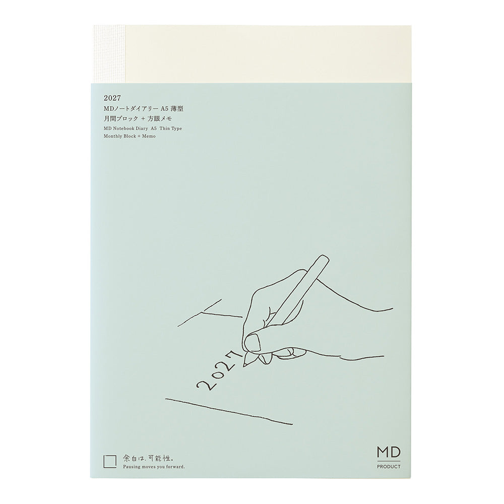 Midori A5 Thin Notebook Diary 2027