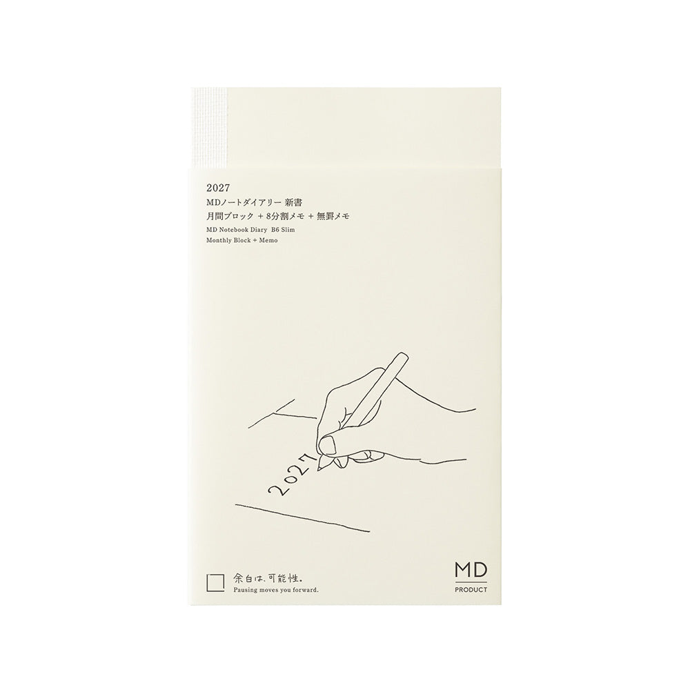 Midori B6 Slim Notebook Diary 2027