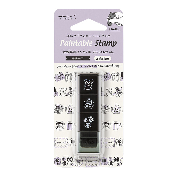 Midori Paintable Stamp Roller - Motif — front view