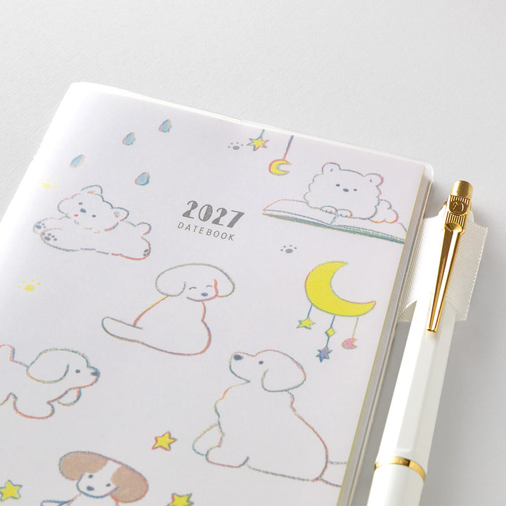 Midori Slim Pocket Diary Dog 2027
