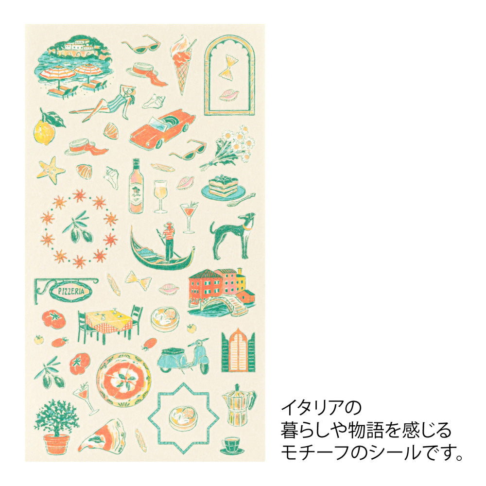 Midori Sticker 2712 Italian Motifs — side view