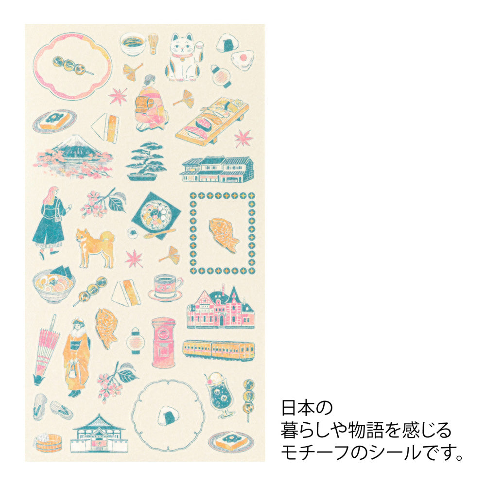 Midori Sticker 2719 Japanese Motifs — side view
