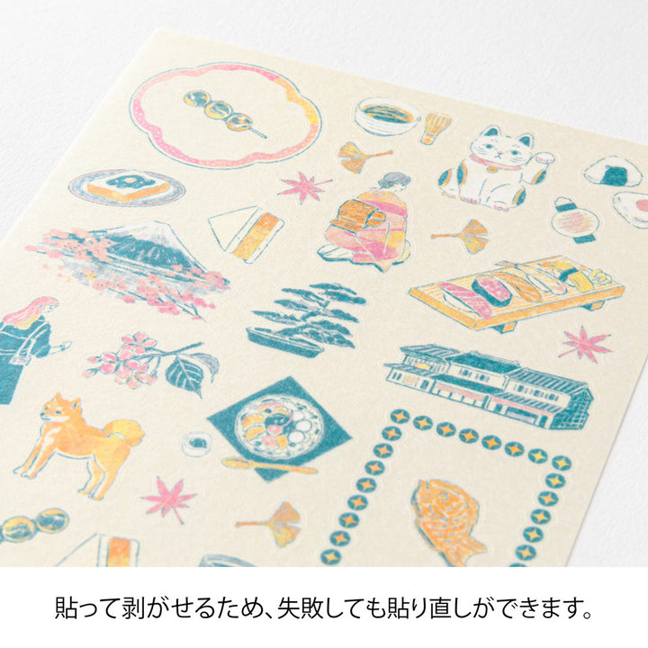 Midori Sticker 2719 Japanese Motifs — detail view