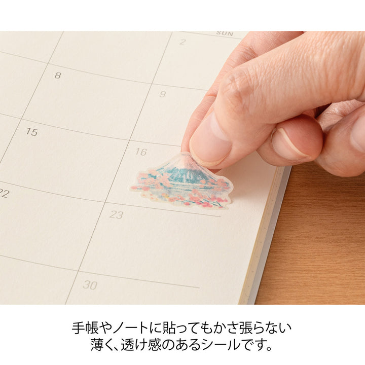 Midori Sticker 2719 Japanese Motifs — in use